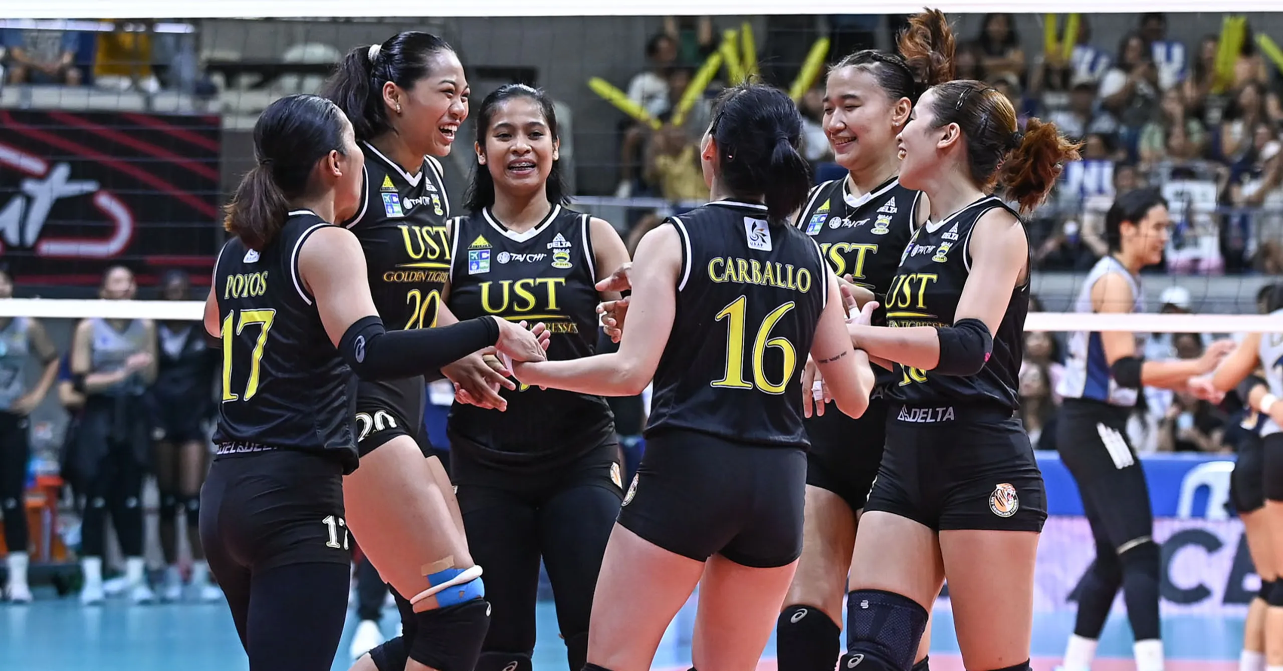 A shot of the UST Golden Tigresses