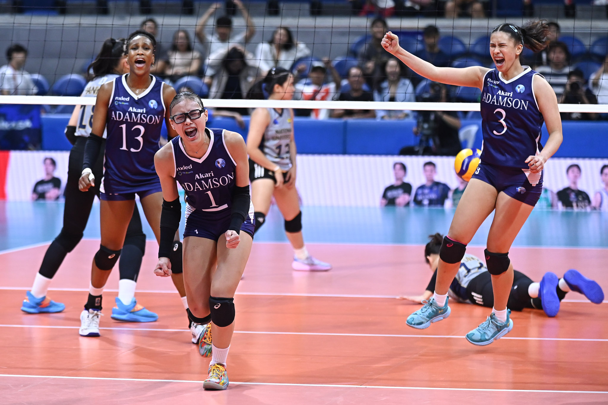 - the game Shaina Nitura and the Adamson Lady Falcons after upsetting the NU Lady Bulldogs