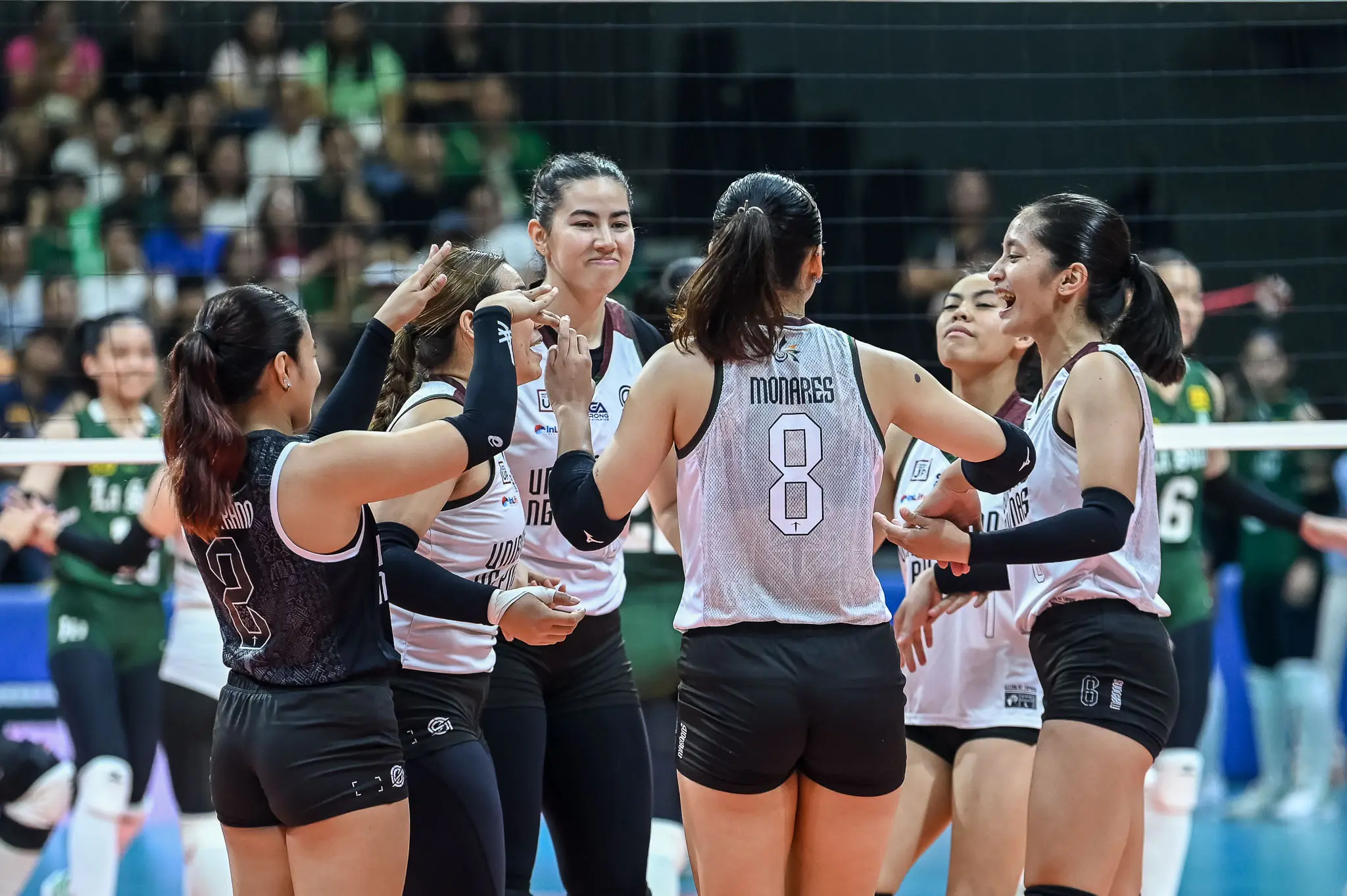 The UP Fighting Maroons, including Kianne Olango and Kassy Doering, for UAAP Season 87