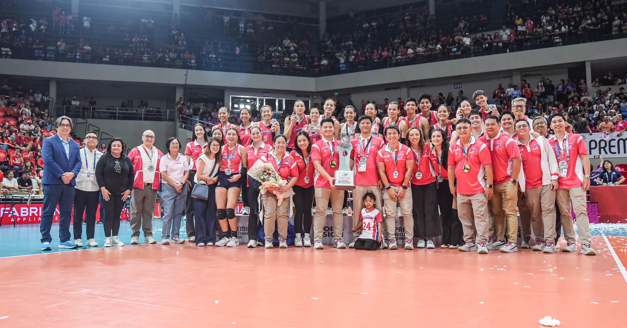 A team shot of the Creamline Cool Smashers