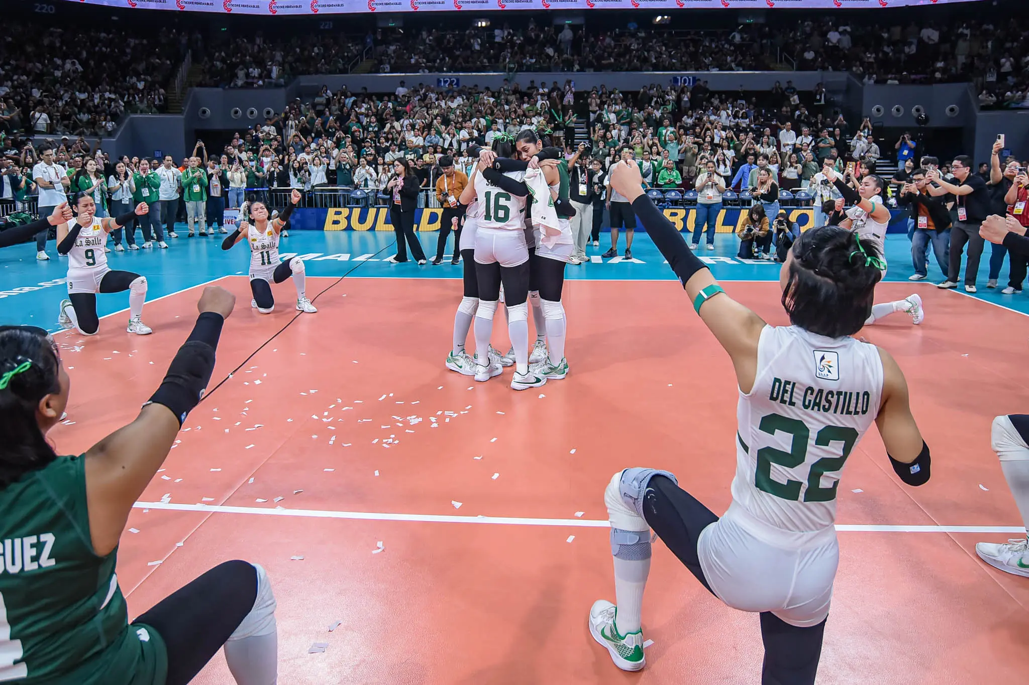 Uaap 87 wvb finals g2 dlsu vs nu - -1685 - the game The Archers Stance for UAAP Season 87 signified the exits of Alleiah Malaluan, Baby Jyne Soreño, Jules Tolentino, and Jessa Ordiales.