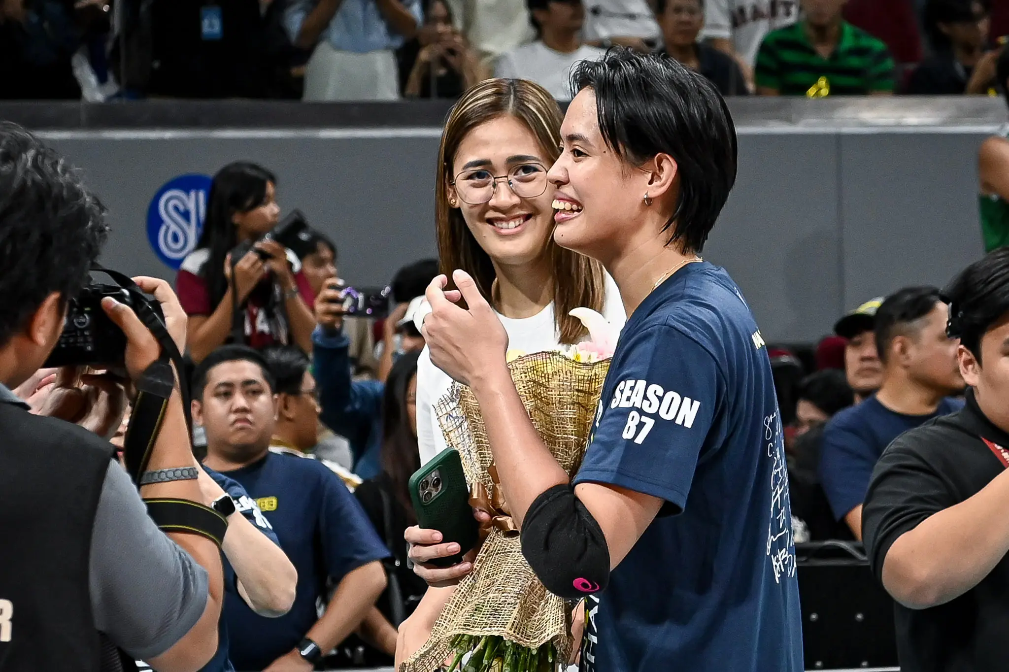 Uaap 87 wvb finals g2 dlsu vs nu - jaja santiago alyssa solomon-4525 - the game Alyssa Solomon with NU icon Jaja Santiago, who recently wrapped up her tour of duty in Japan.