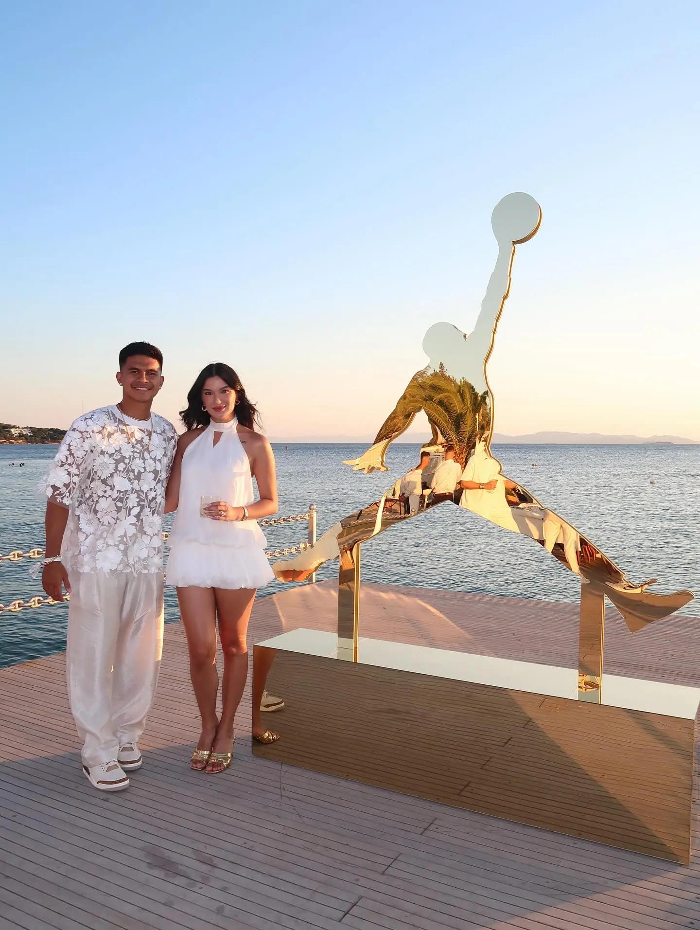 A shot of Kiefer Ravena and Diana Mackey in Greece