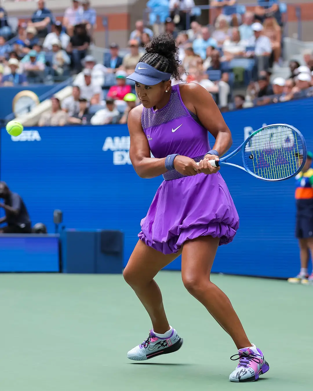 osaka purple dress us open The Details Behind Naomi Osaka's US Open Outfits (and Labubus)