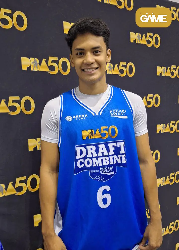 Dalph Panopio at the PBA Draft Combine