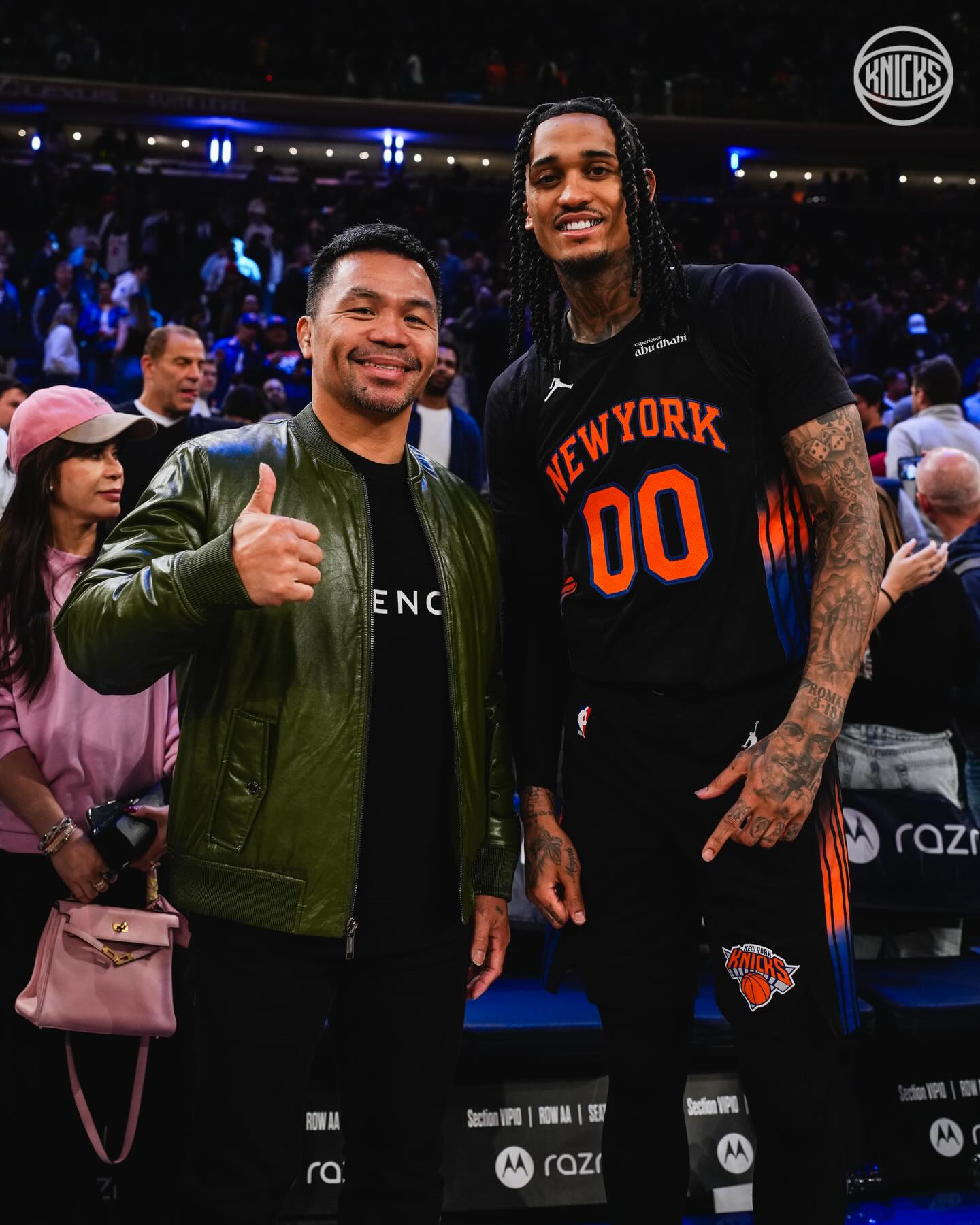 670437167_18581801032010608_5679577305948403913_n - the game Manny Pacquiao linked up with Jordan Clarkson at Madison Square Garden during an NBA game