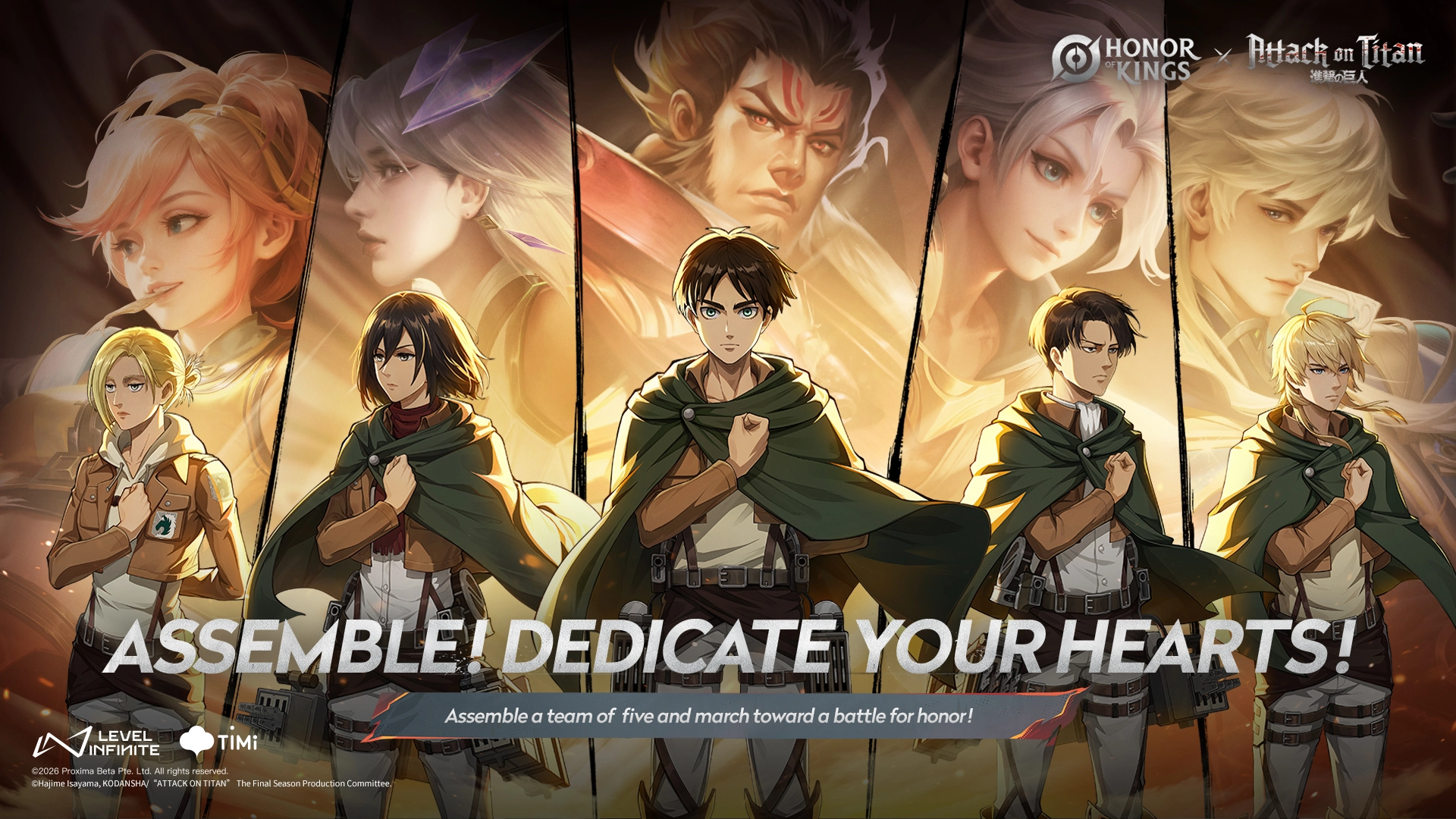 Defend the Gorge with HoK’s and Attack on Titan Collab