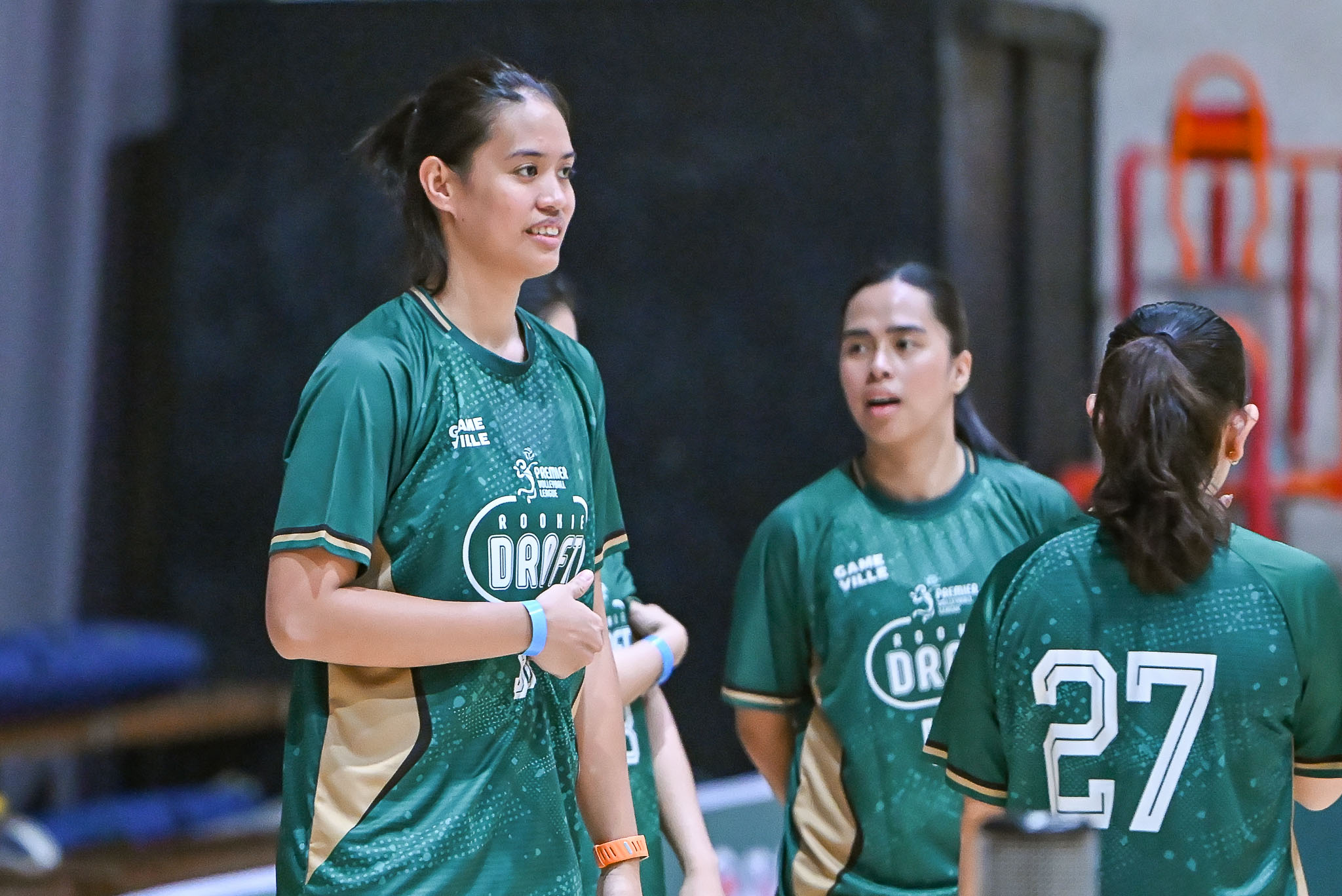 alyssa solomon during the pvl rookie draft combine