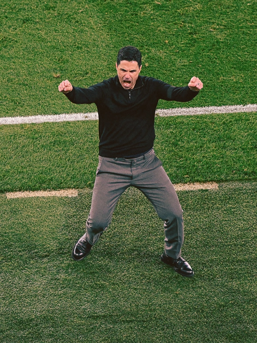 Arsenal Manager Mikel Arteta led his home team to a Premier League title