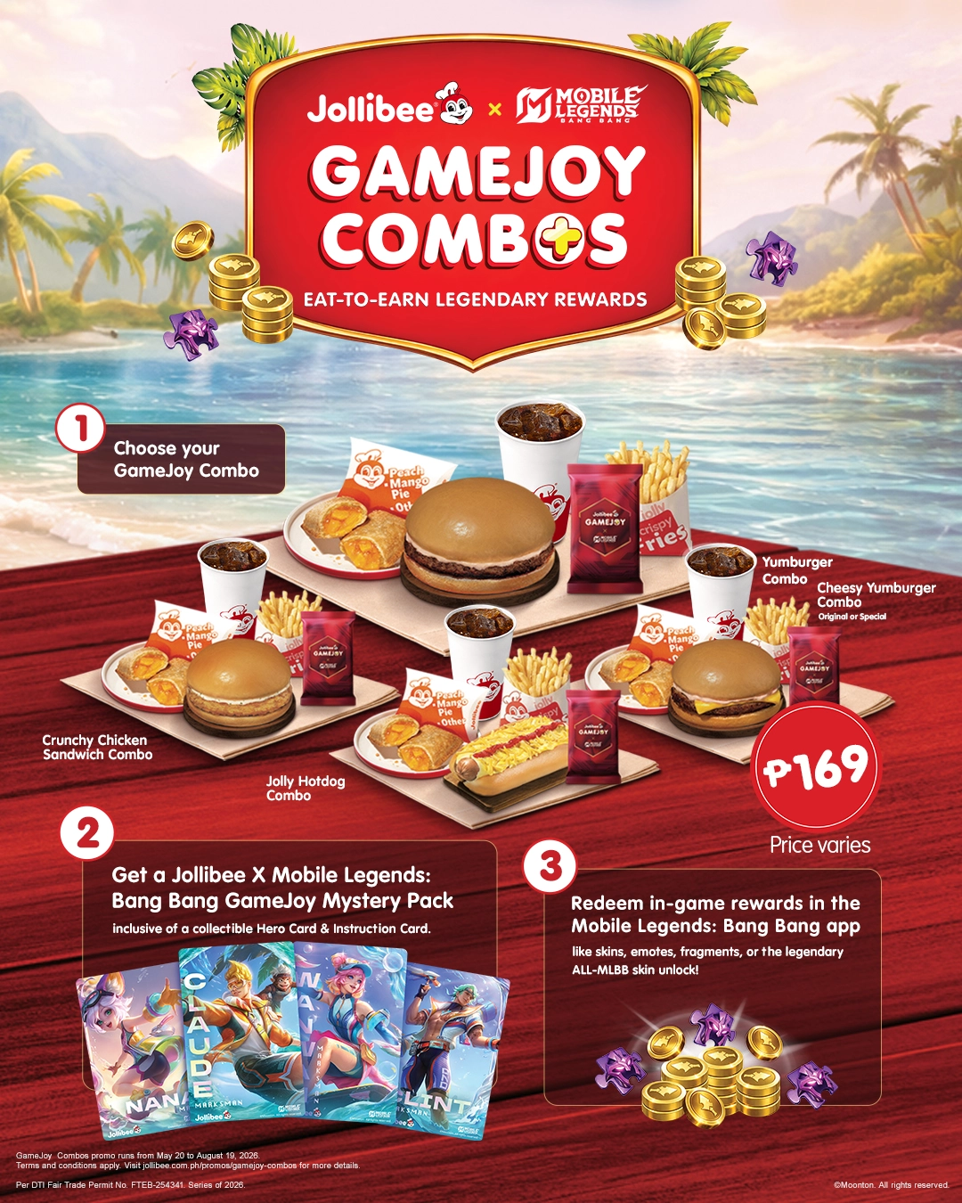 - the game MLBB and Jollibee Level Up with GameJoy Combos