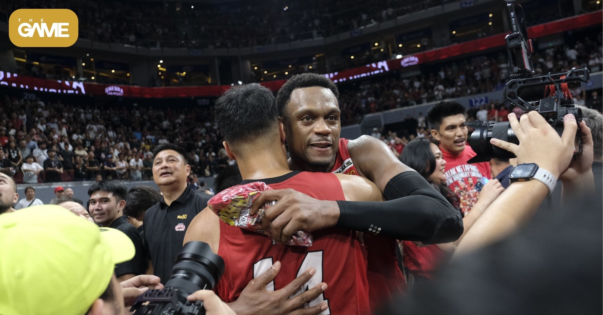 Justin-brownlee - the game PBA: Justin Brownlee celebration