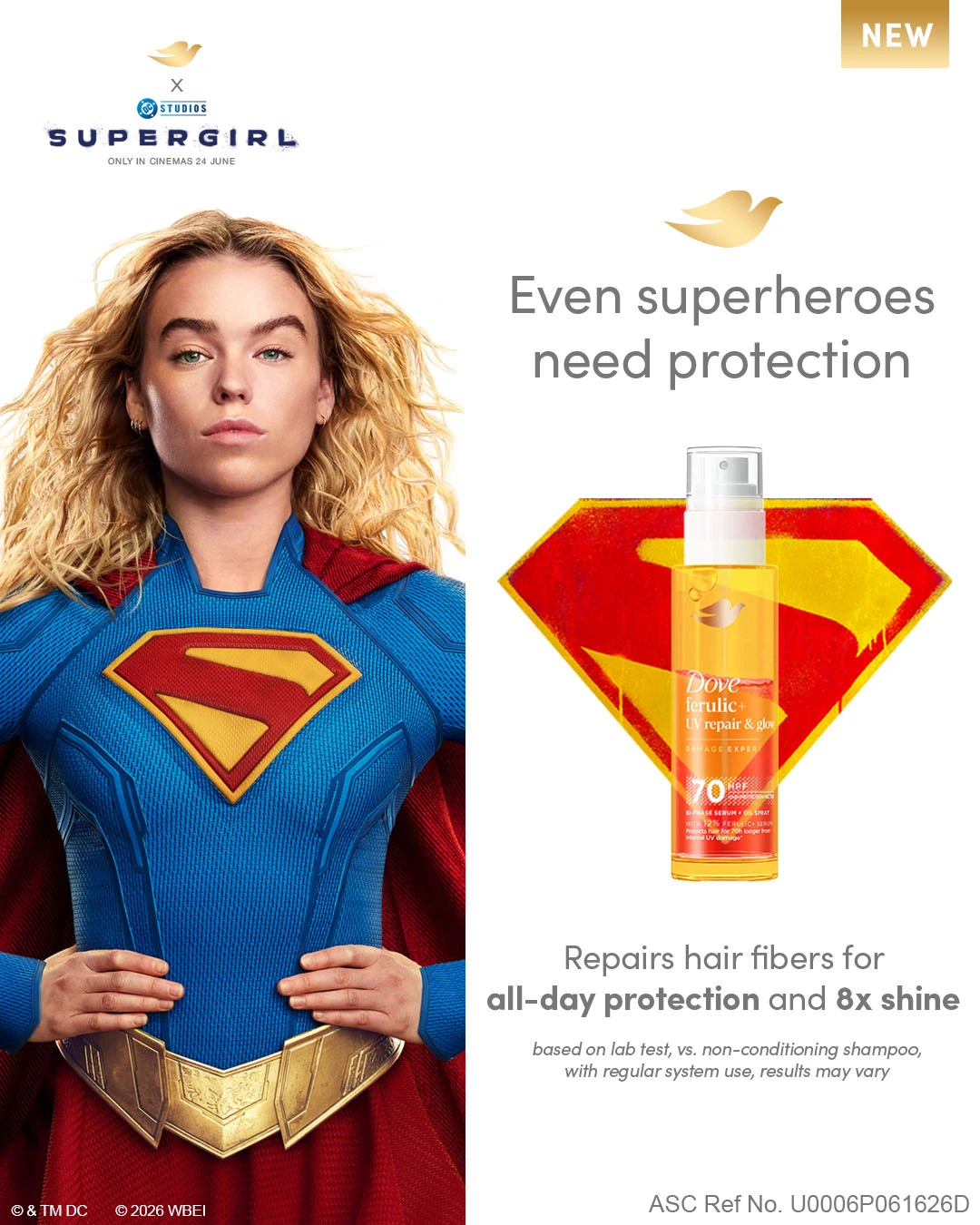 Feel the Glow of Healthy Hair with Dove X Supergirl