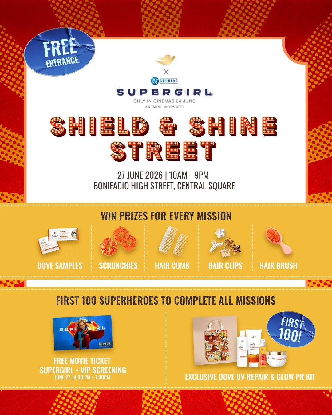 Feel the Glow of Healthy Hair with Dove X Supergirl