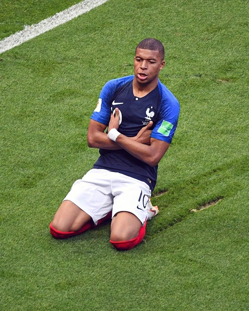 Kylian Mbappe at the FIFA World Cup 2018