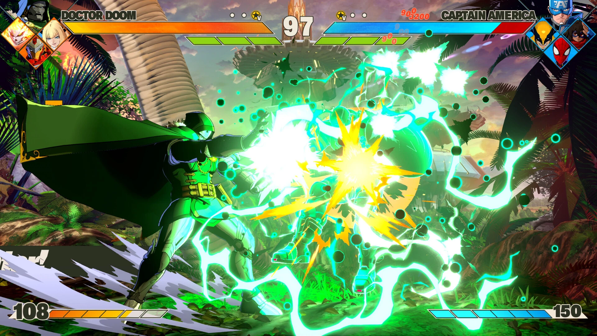 - the game A gameplay screenshot of Marvel Tokon